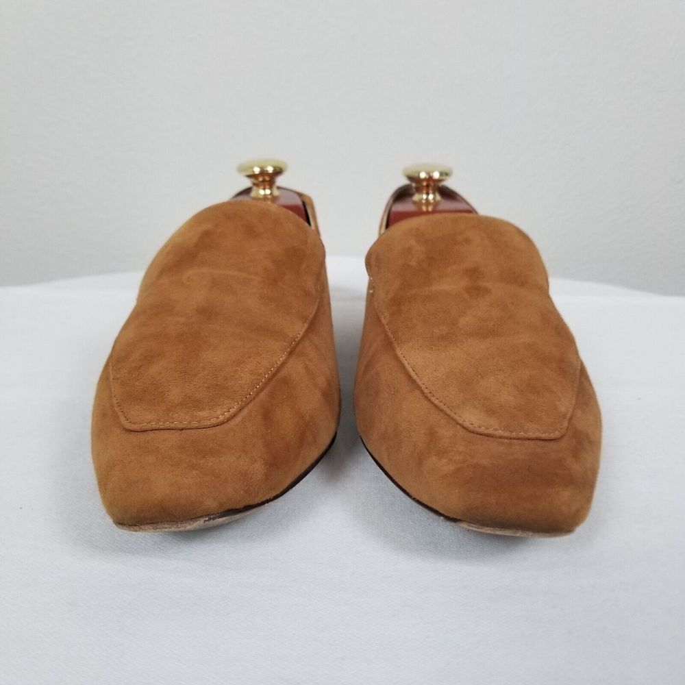 Reformation Brown Suede Quiet Luxury Minimalist Academia Bonnie Loafers Size 10 - Picture 2 of 12